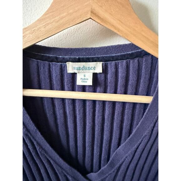 Sundance ribbed cotton knit sweater women's size S - Picture 3 of 5